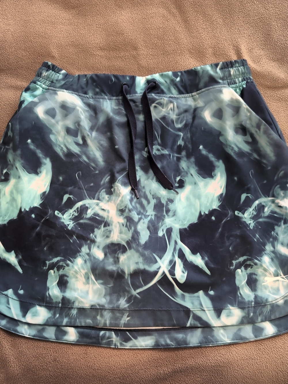 Slazenger Navy and Teal Golf Skort